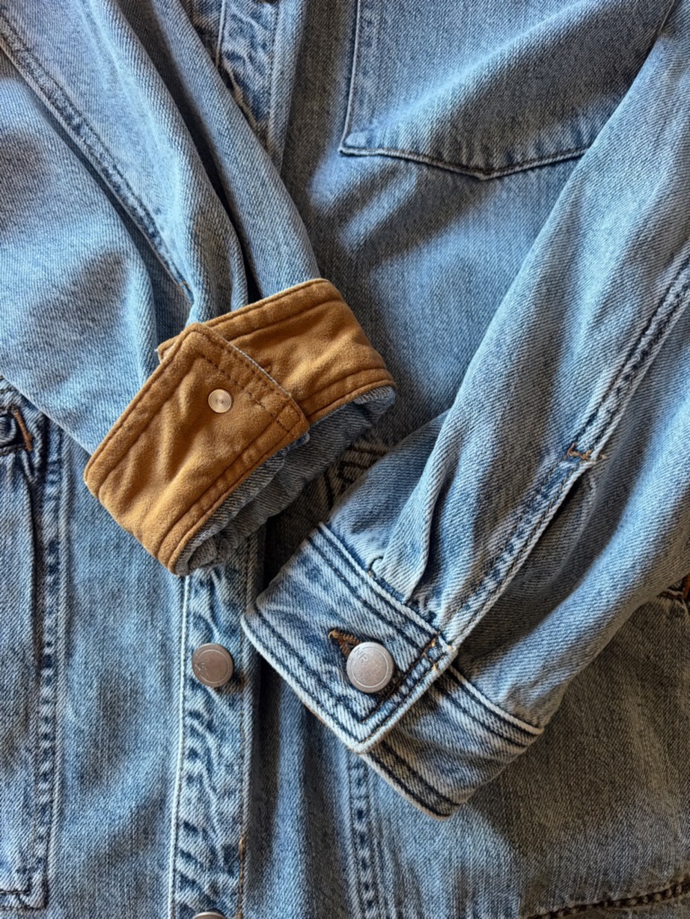 NWT Natural Reflections Denim Barn Chore Button-Down Shirt Jacket | Women’s 1X - Picture 5 of 15